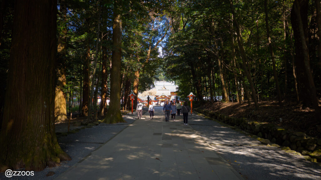 深い森を抜けた先に現れる本殿