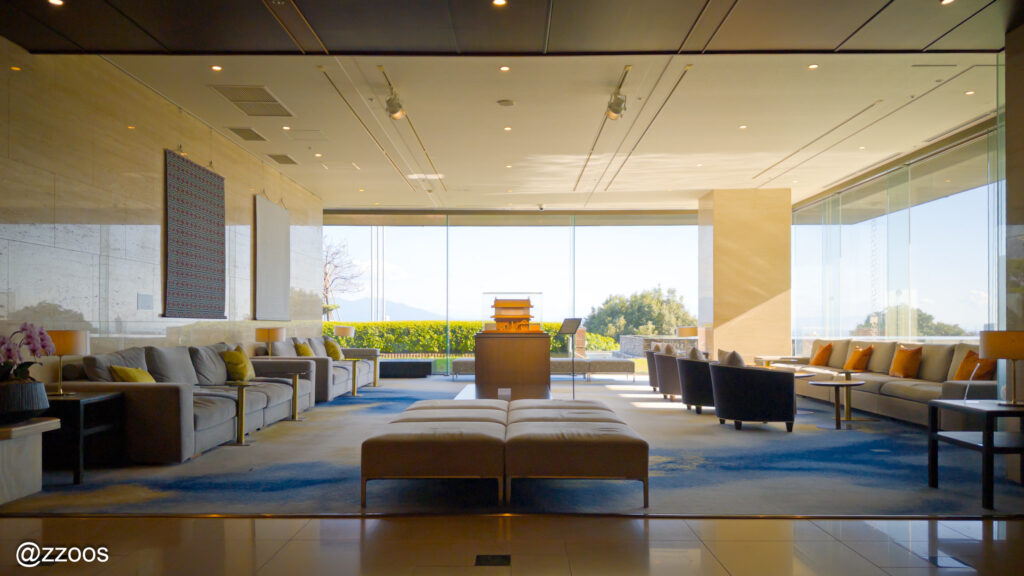 城山ホテル鹿児島のロビー