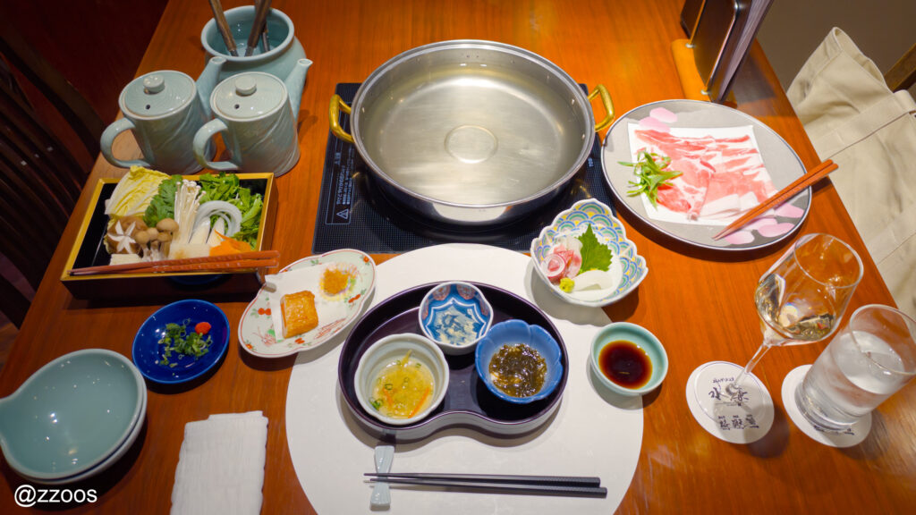 黒豚しゃぶしゃぶの一式