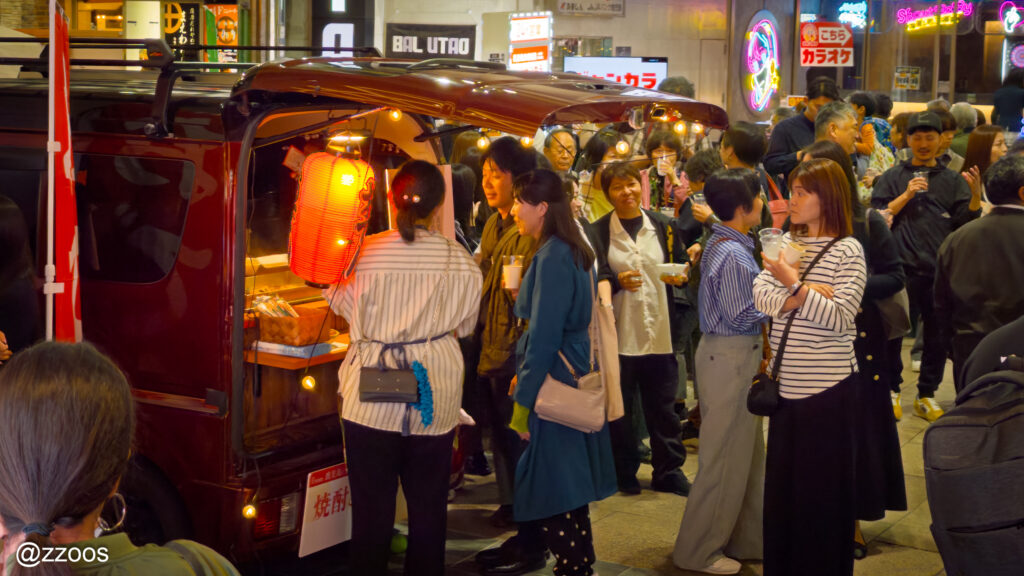 焼酎ストリート会場のフードトラックで販売されていたおでん