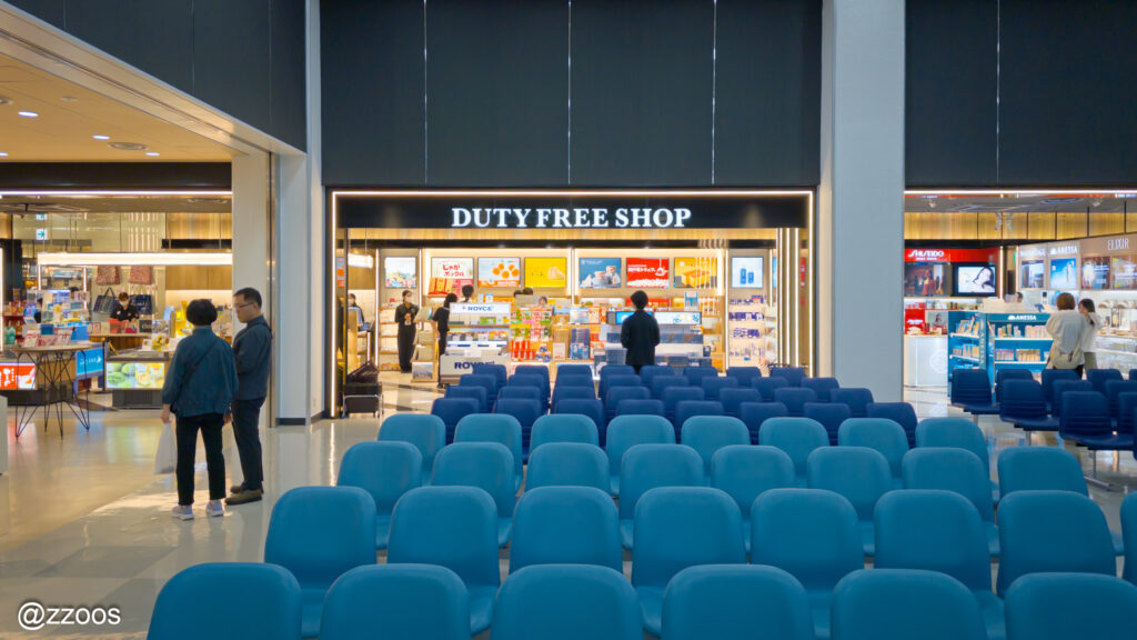 鹿児島空港国際線ターミナルの免税店