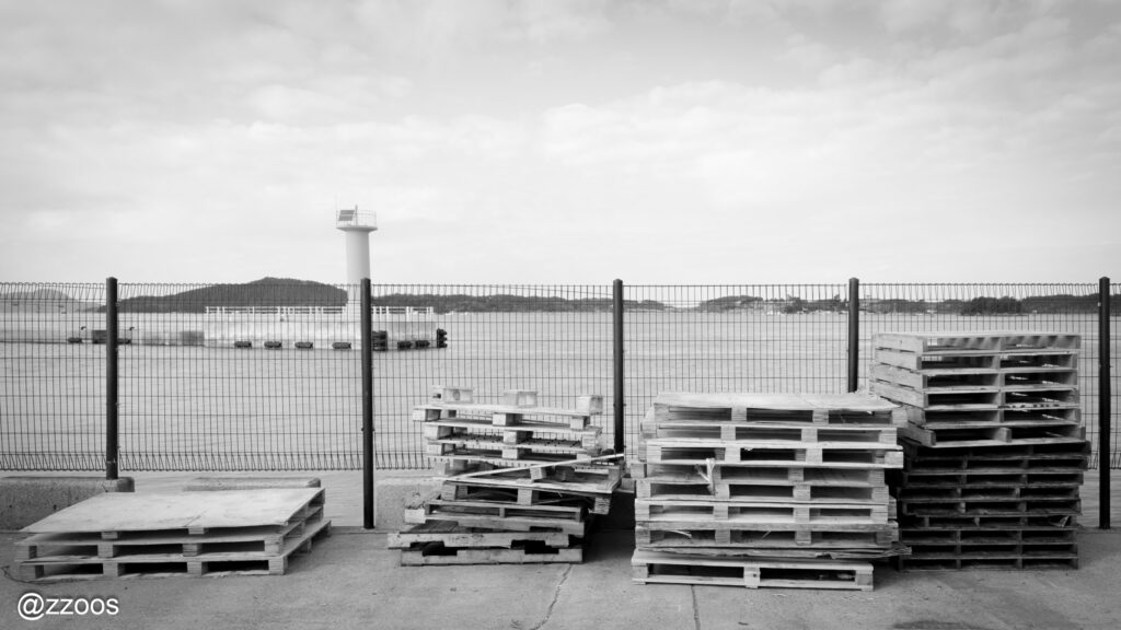 北港の港の風景