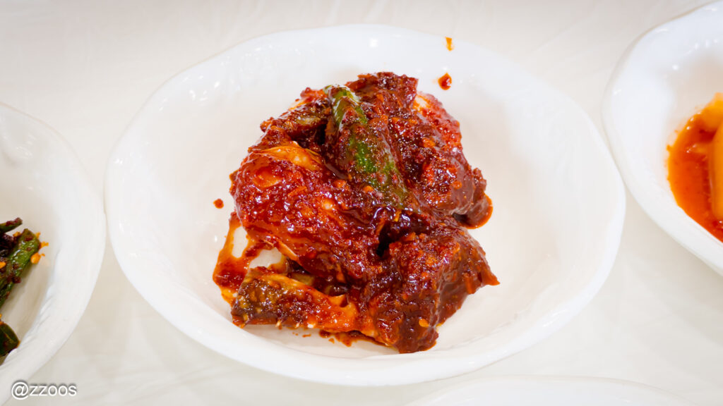 ヤンニョムケジャンのアップ