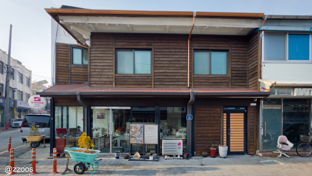 木浦旧市街の古い建物の風景