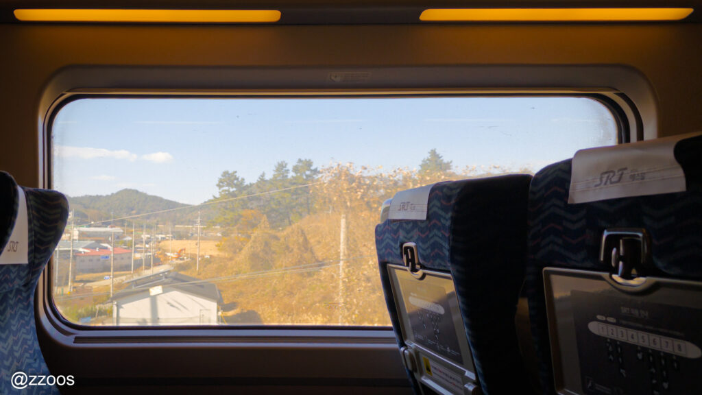 走行中のSRT車内