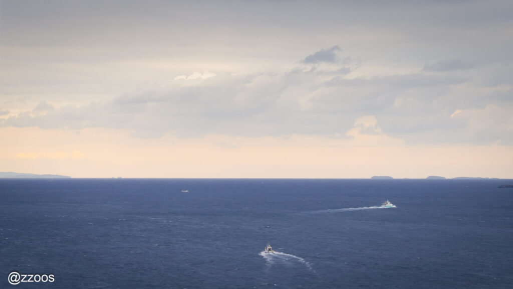 呼子の朝の海