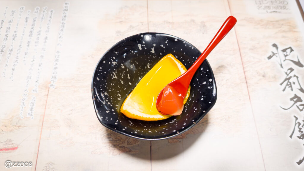 Citrus jelly dessert