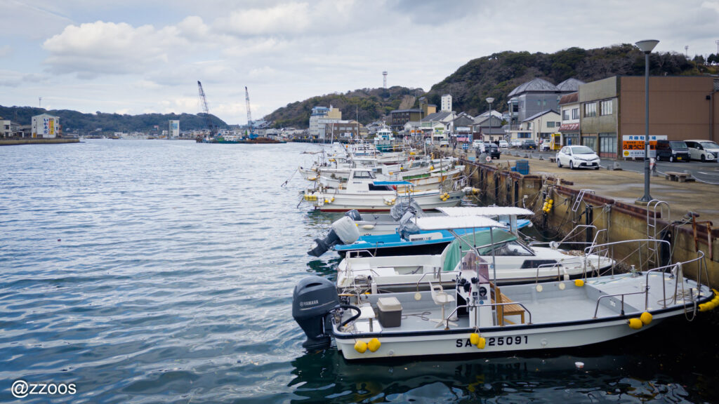 呼子の港の風景