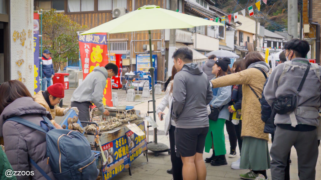 サザエのつぼ焼き屋台
