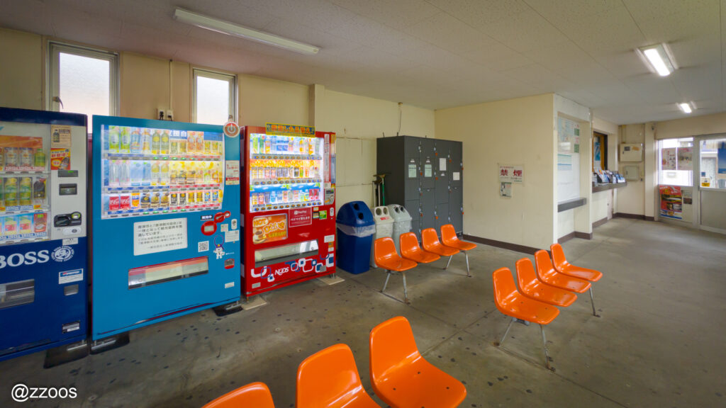 呼子バスターミナルの内部の雰囲気