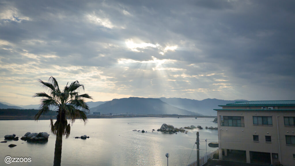 客室から見える景色