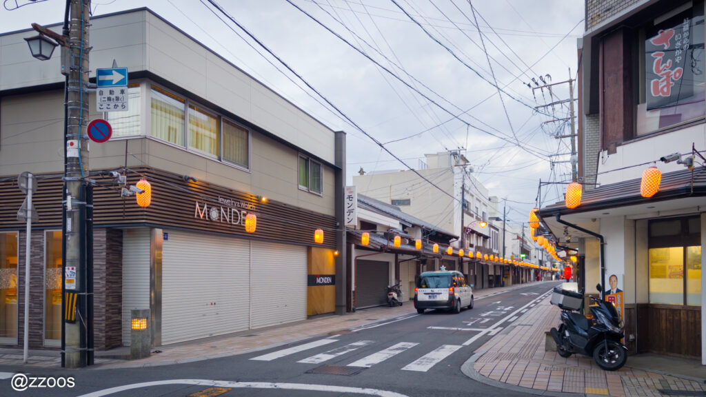 夕暮れ前の唐津の街