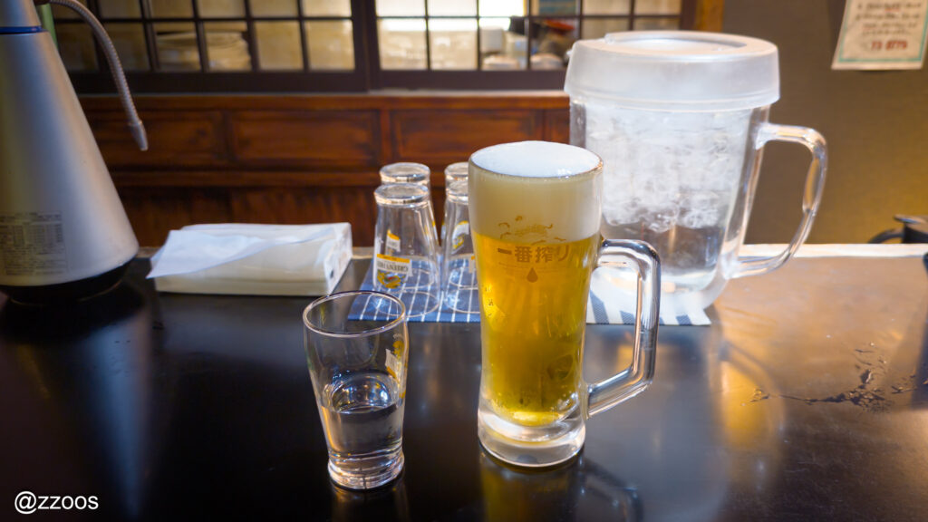 生ビール一杯