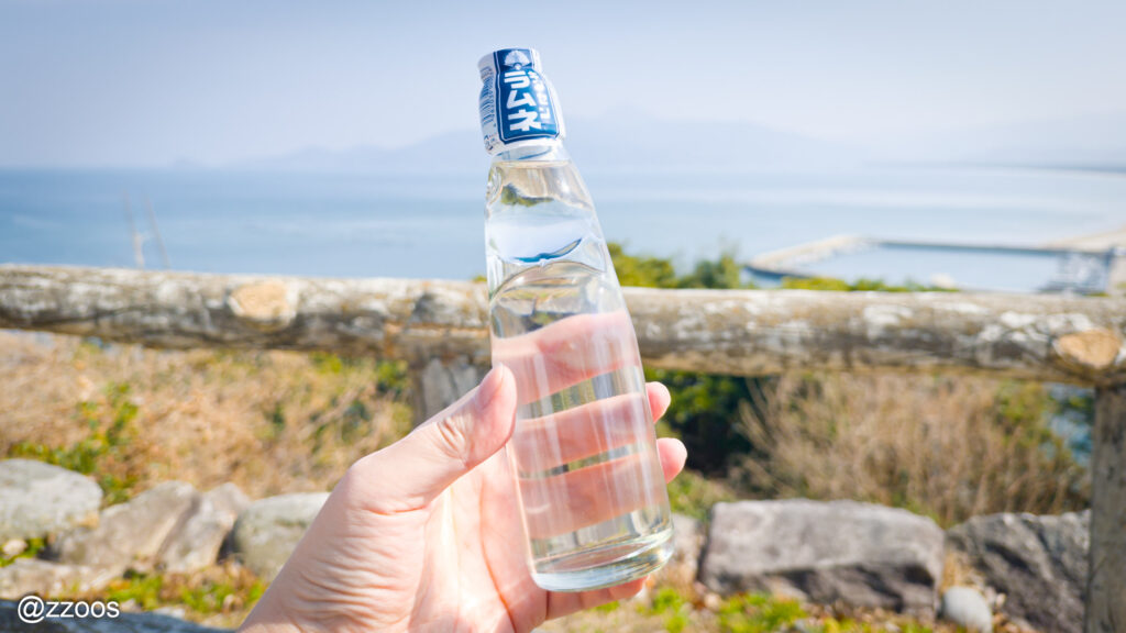 A bottle of ramune