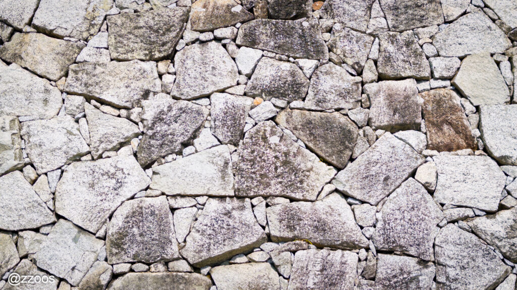 Stone walls of Karatsu Castle