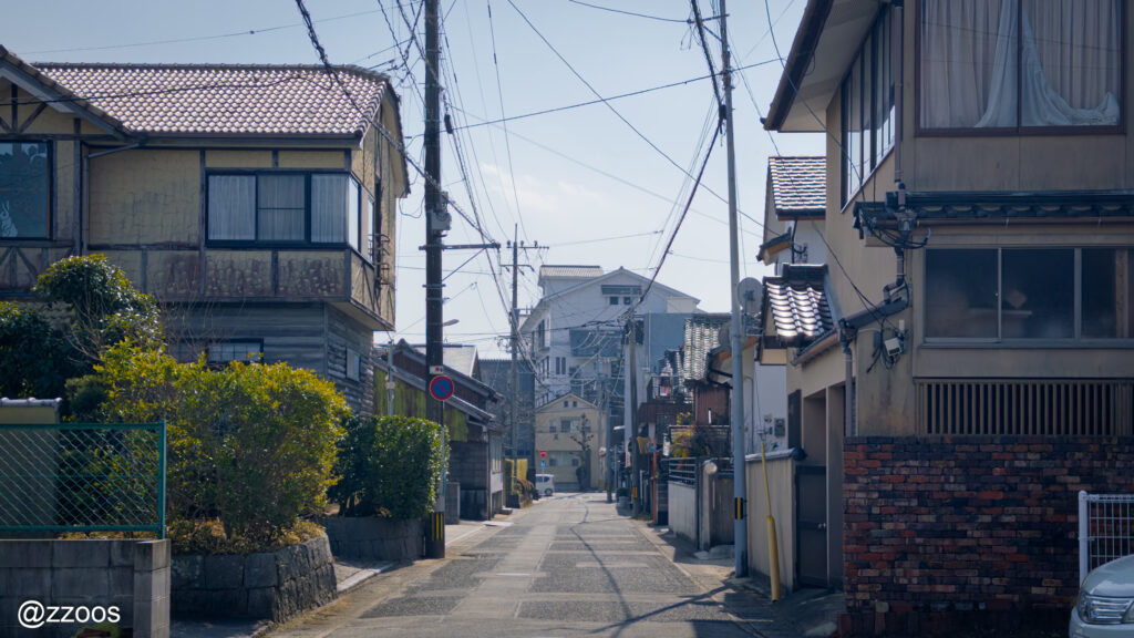 A residential area in Higashi Jonai (東城内).