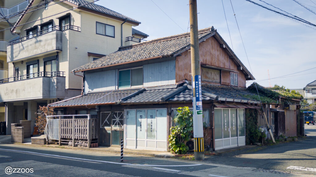 A typical Japanese two-story traditional house