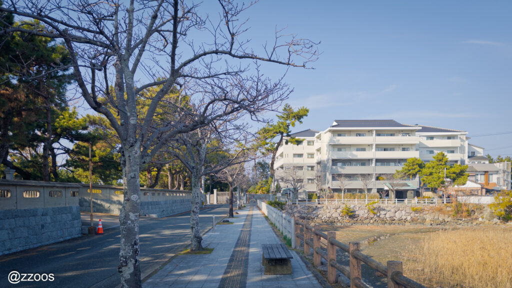 The remaining moat of Karatsu Castle