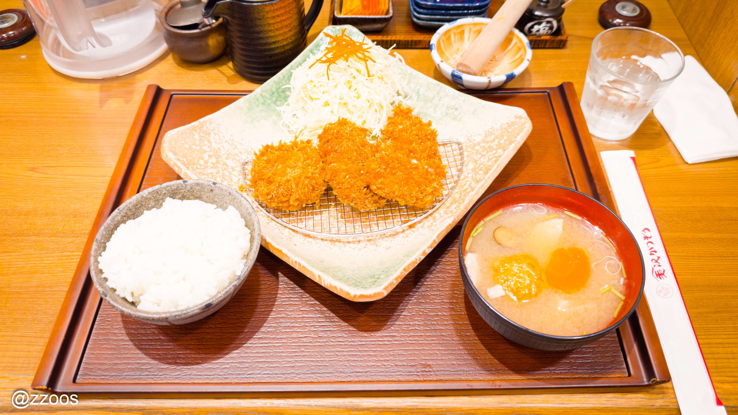 Tonkatsu set meal at Kanazawa Katsuzo