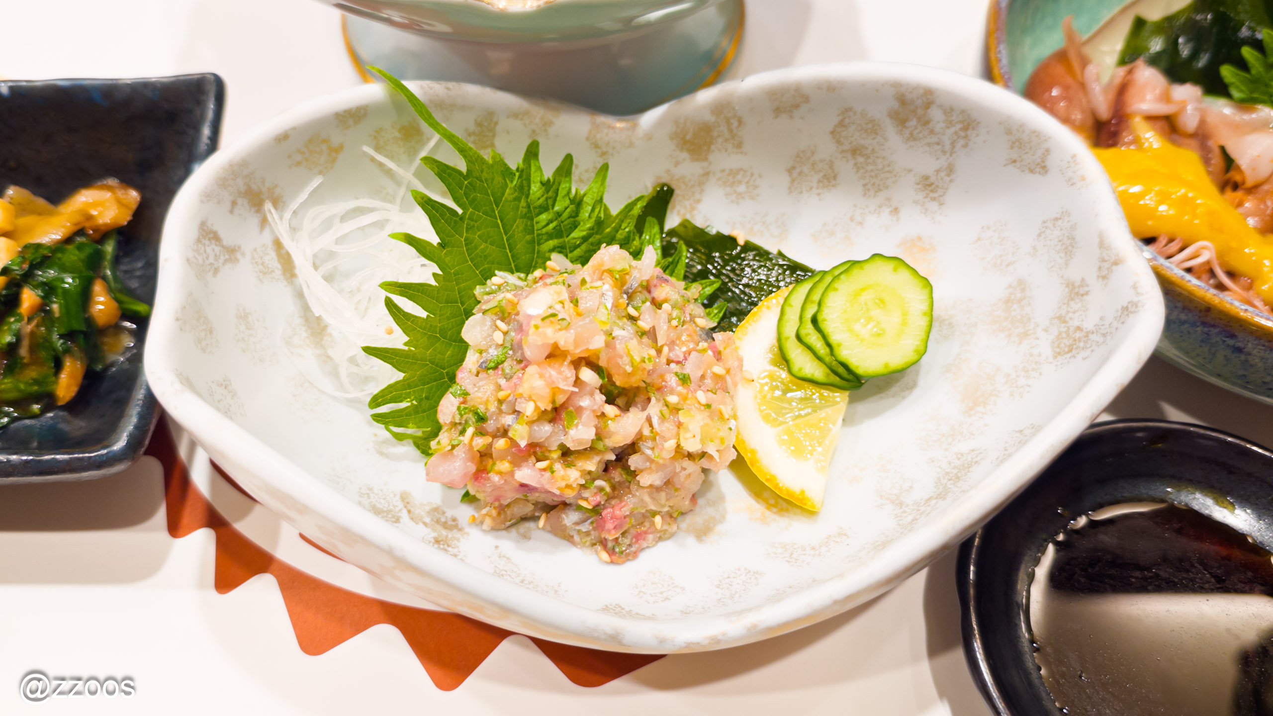 Aji namero at Ichigohan Bunke