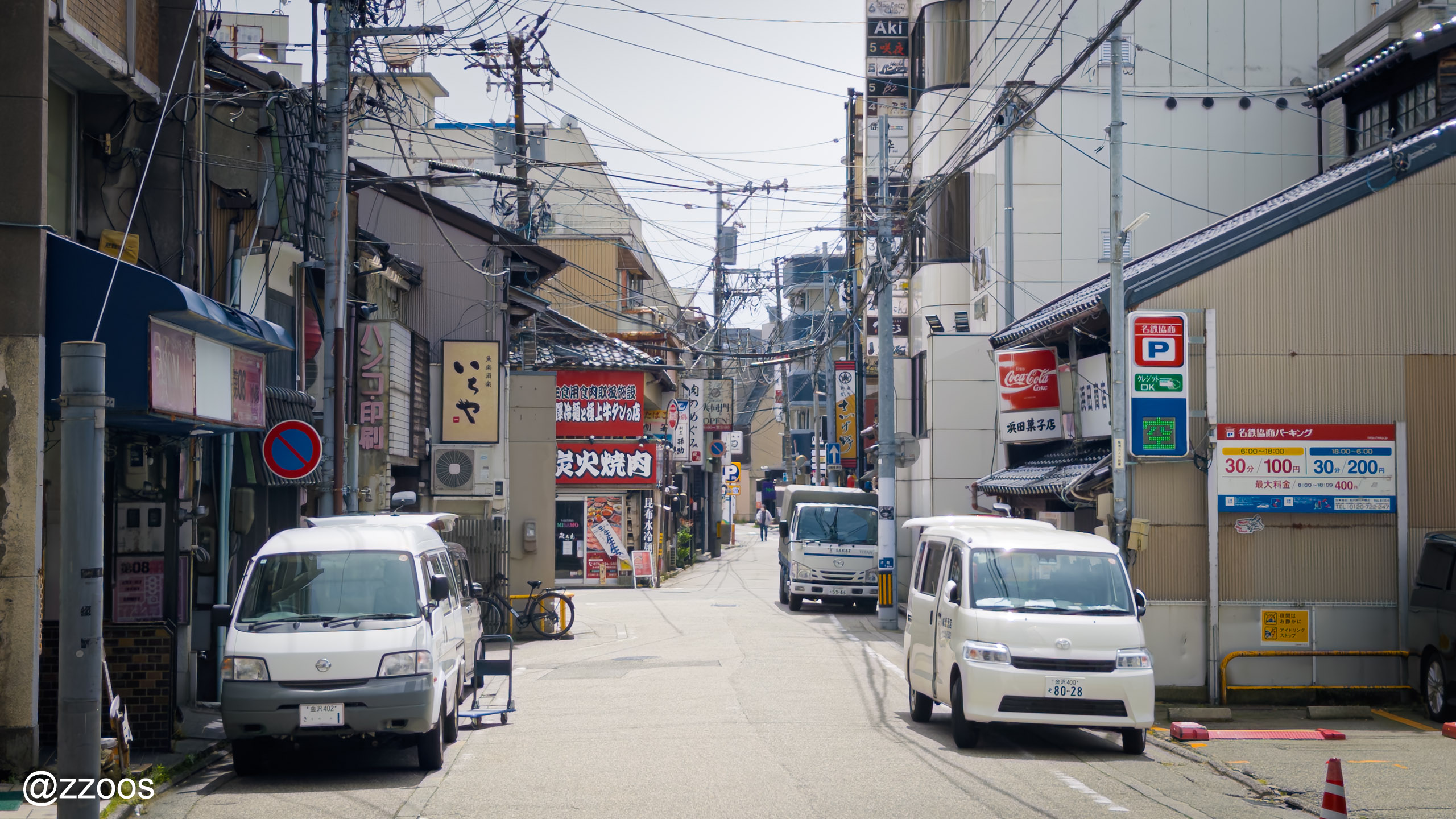 金沢・昼間の片町裏路地