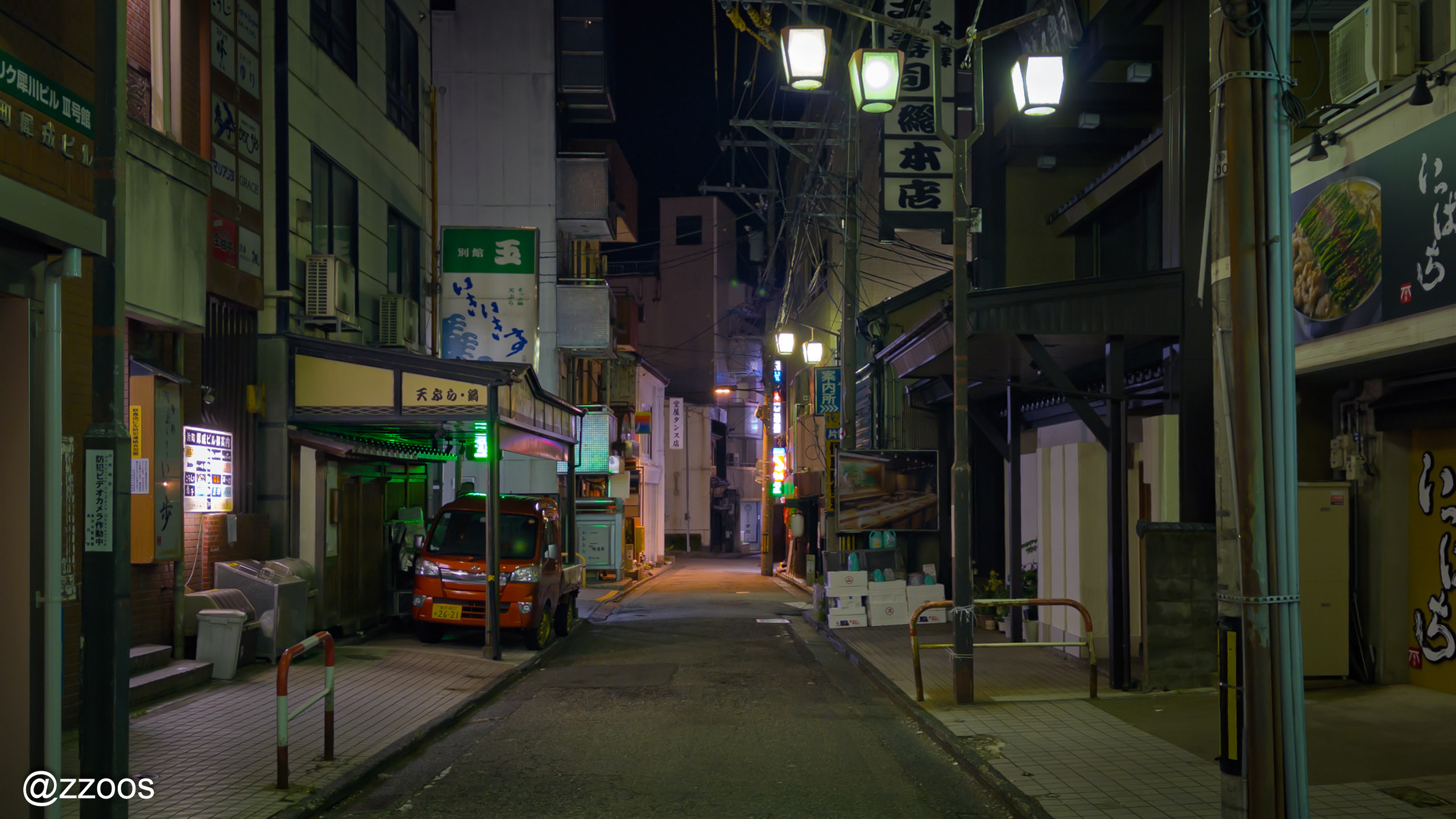 金沢・深夜の片町裏路地