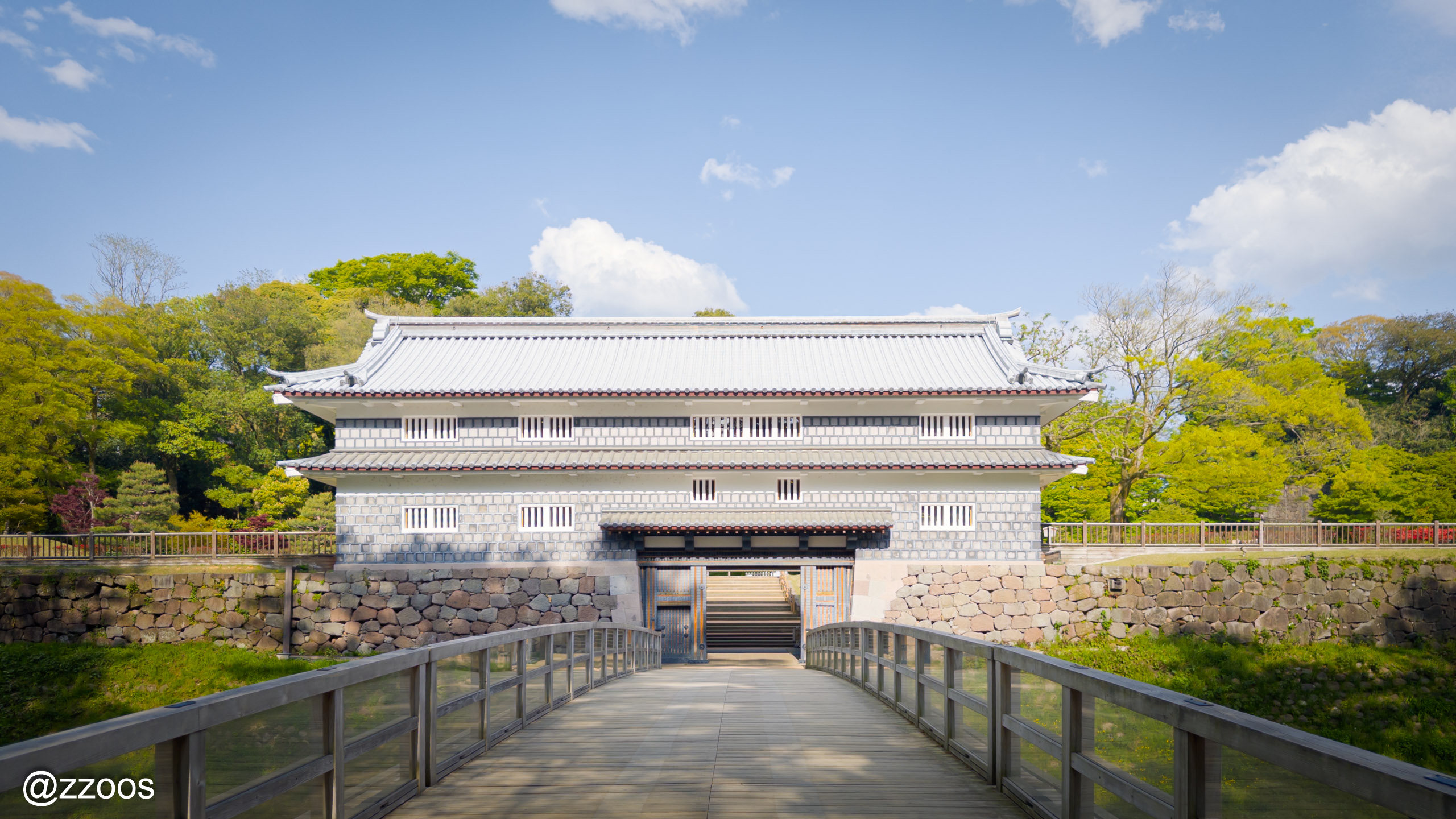 金沢城の鼠多門、西側から尾山神社へとつながる門