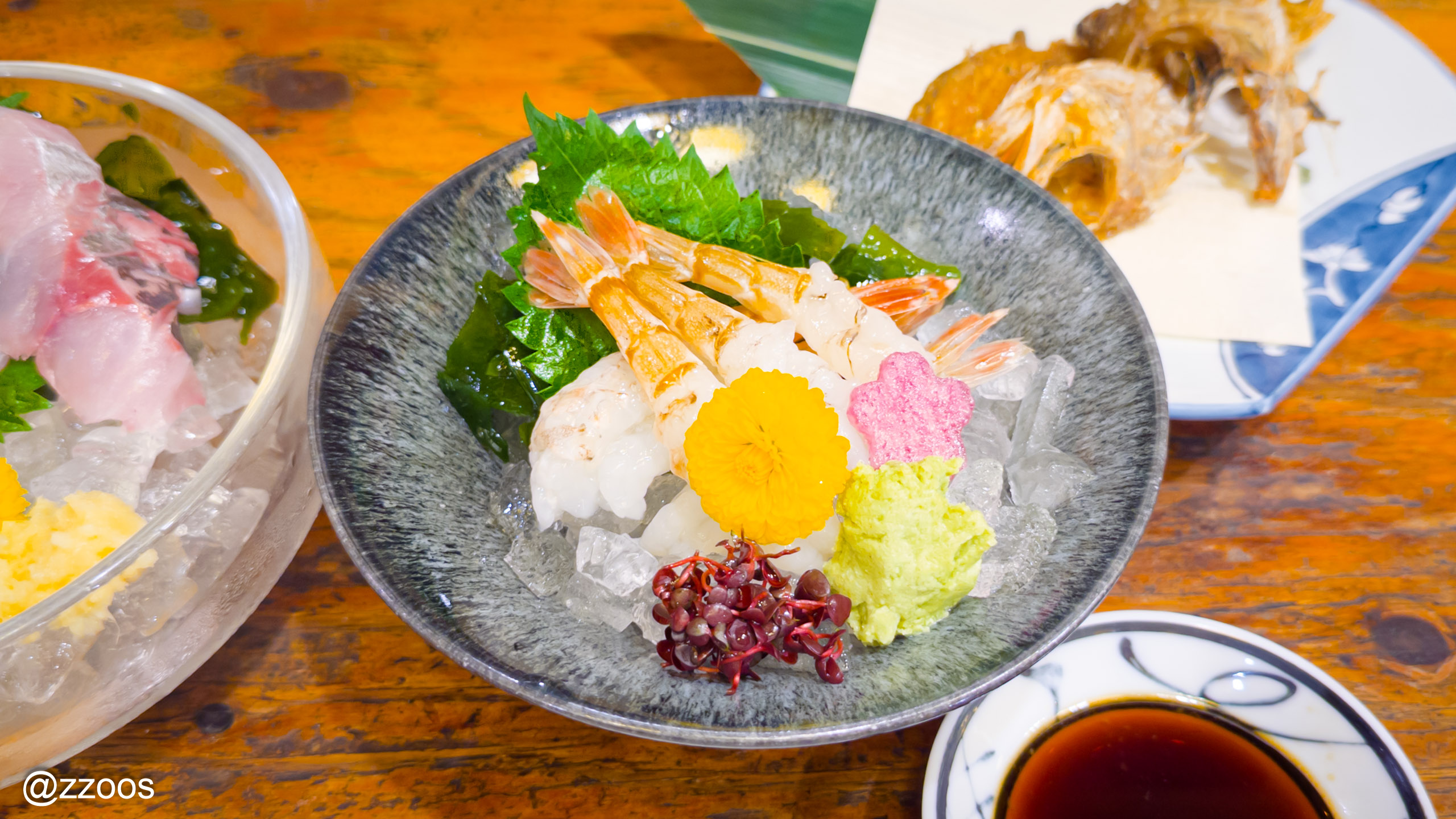 川端鮮魚店のガスエビの刺身