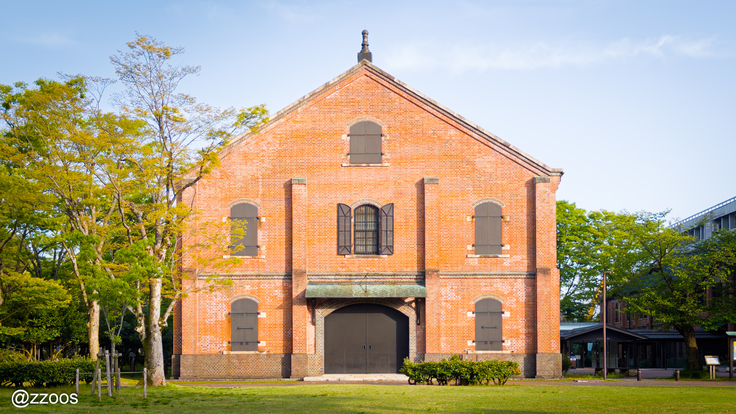 Ishikawa Prefectural Museum of History red brick exterior