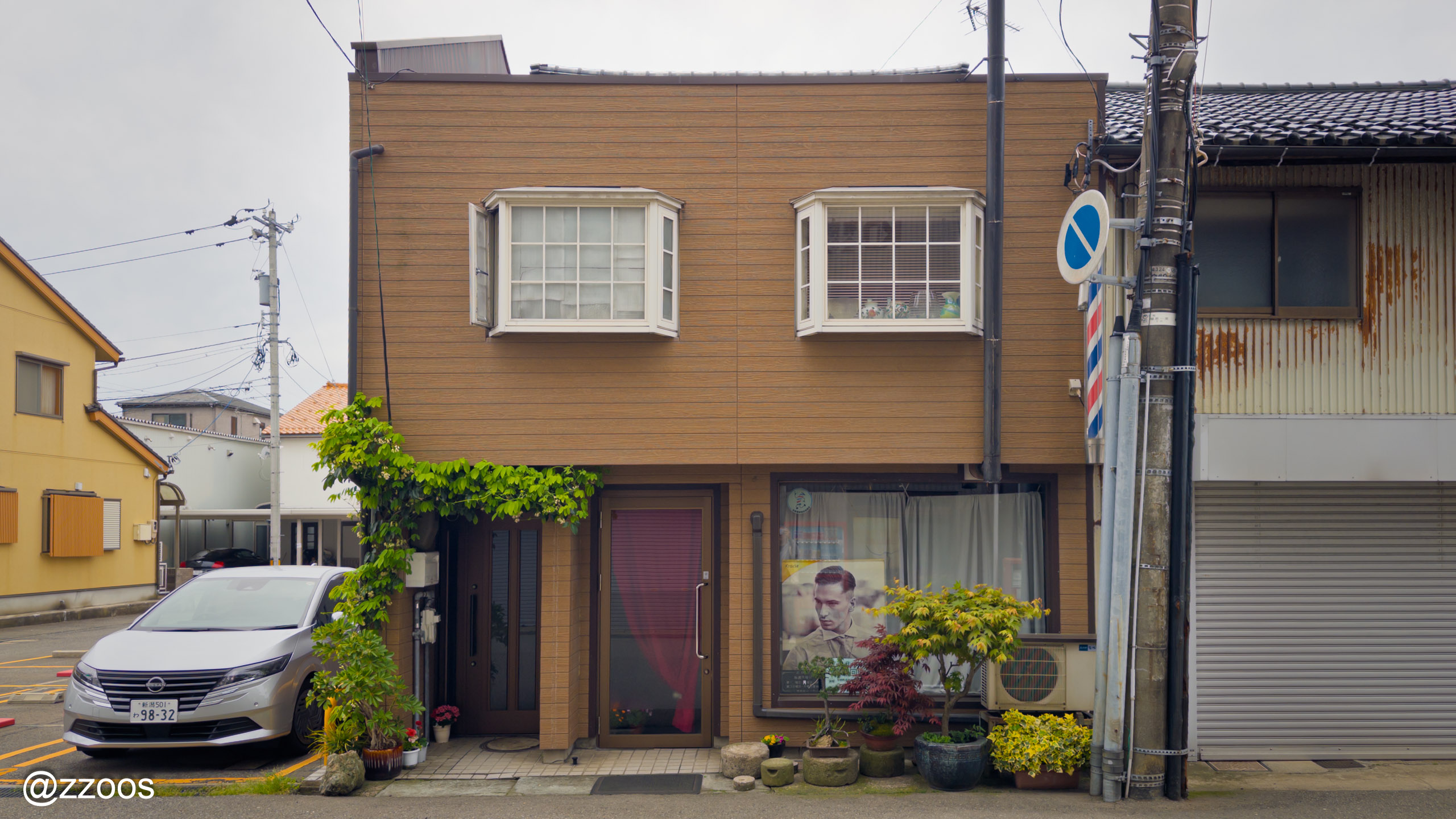 金沢の街の床屋