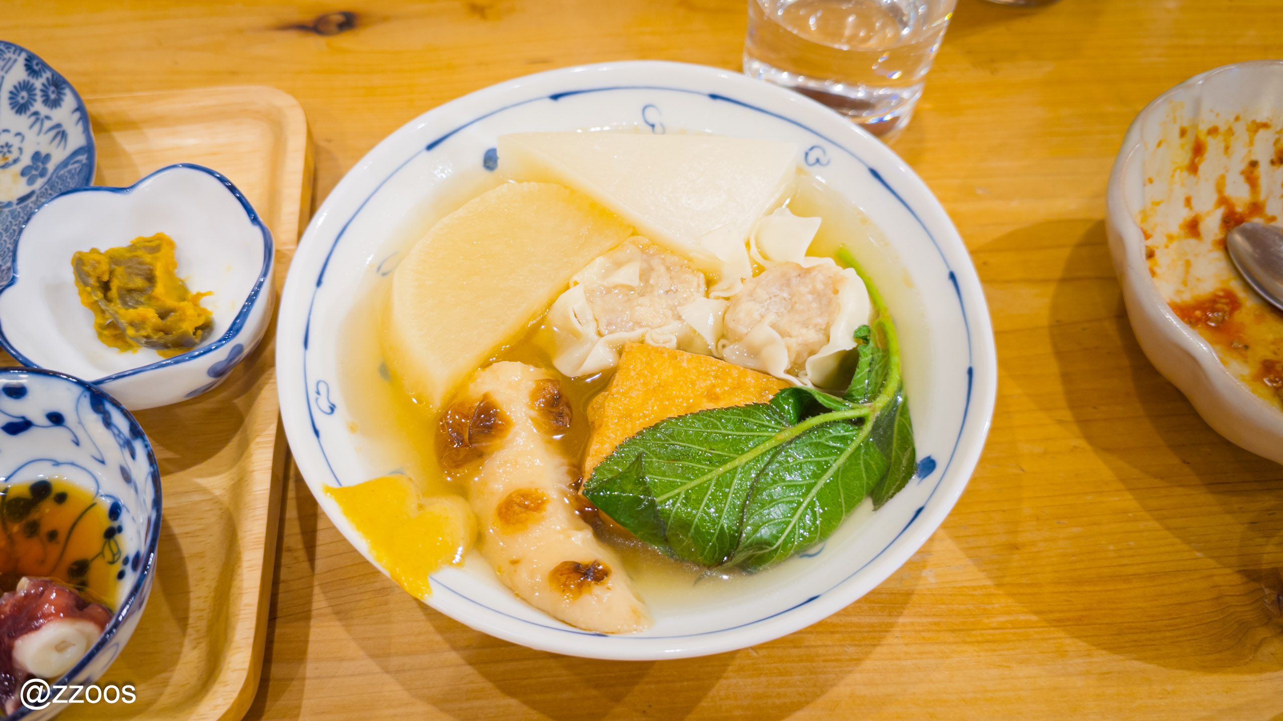 A generous serving of oden in a separate dish