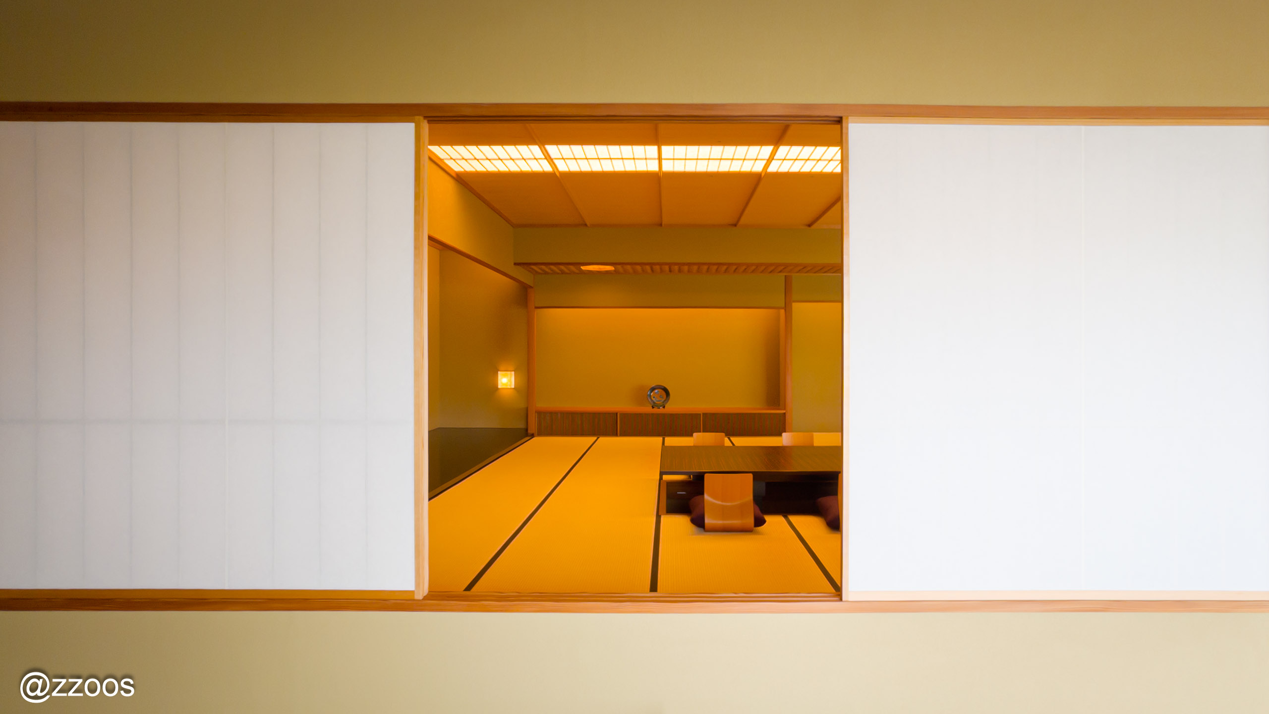 游心亭の茶室を再現した金沢建築館2階展示室