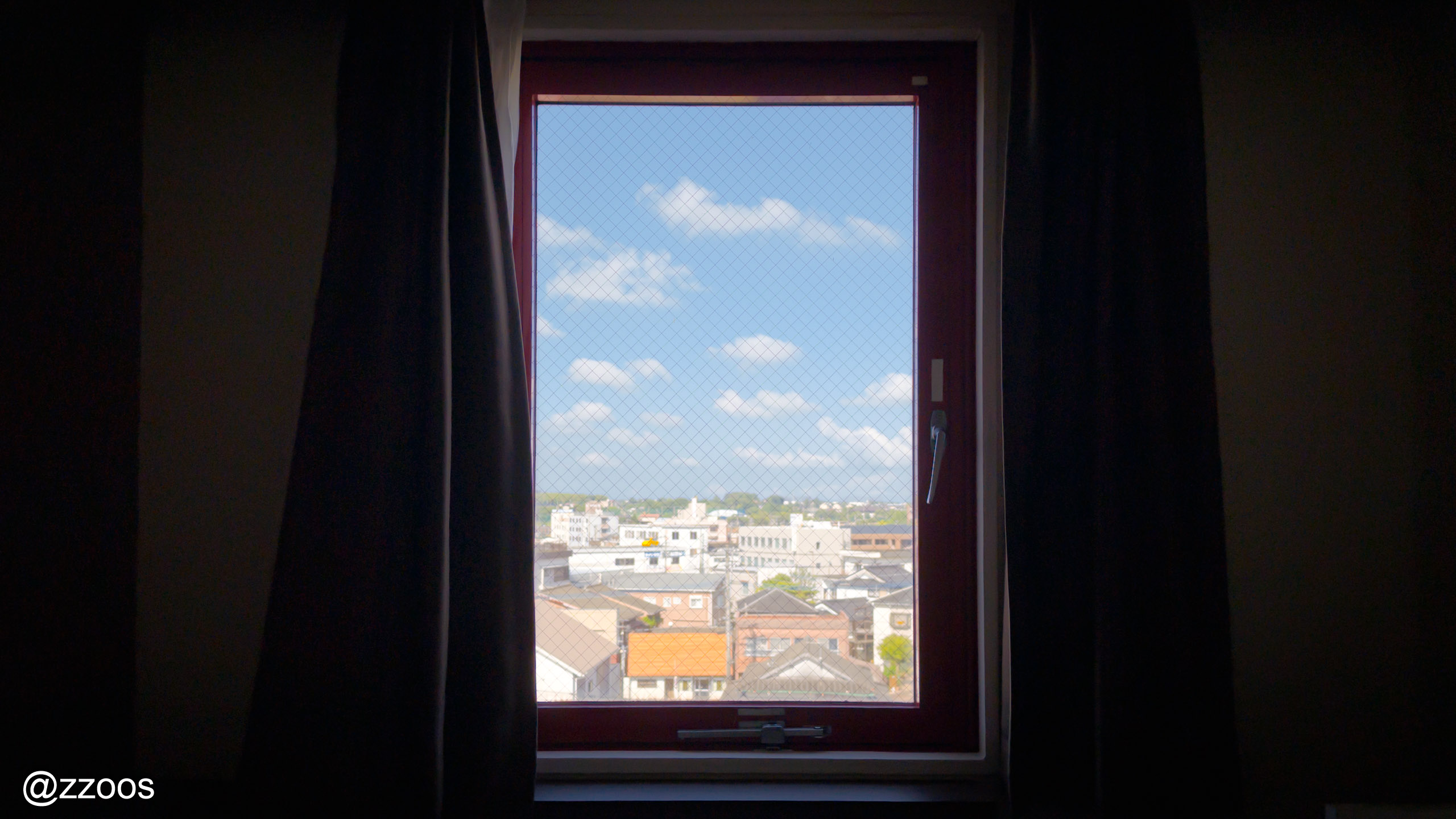 The view out the window of a guest room at KOKO STAY Izumi