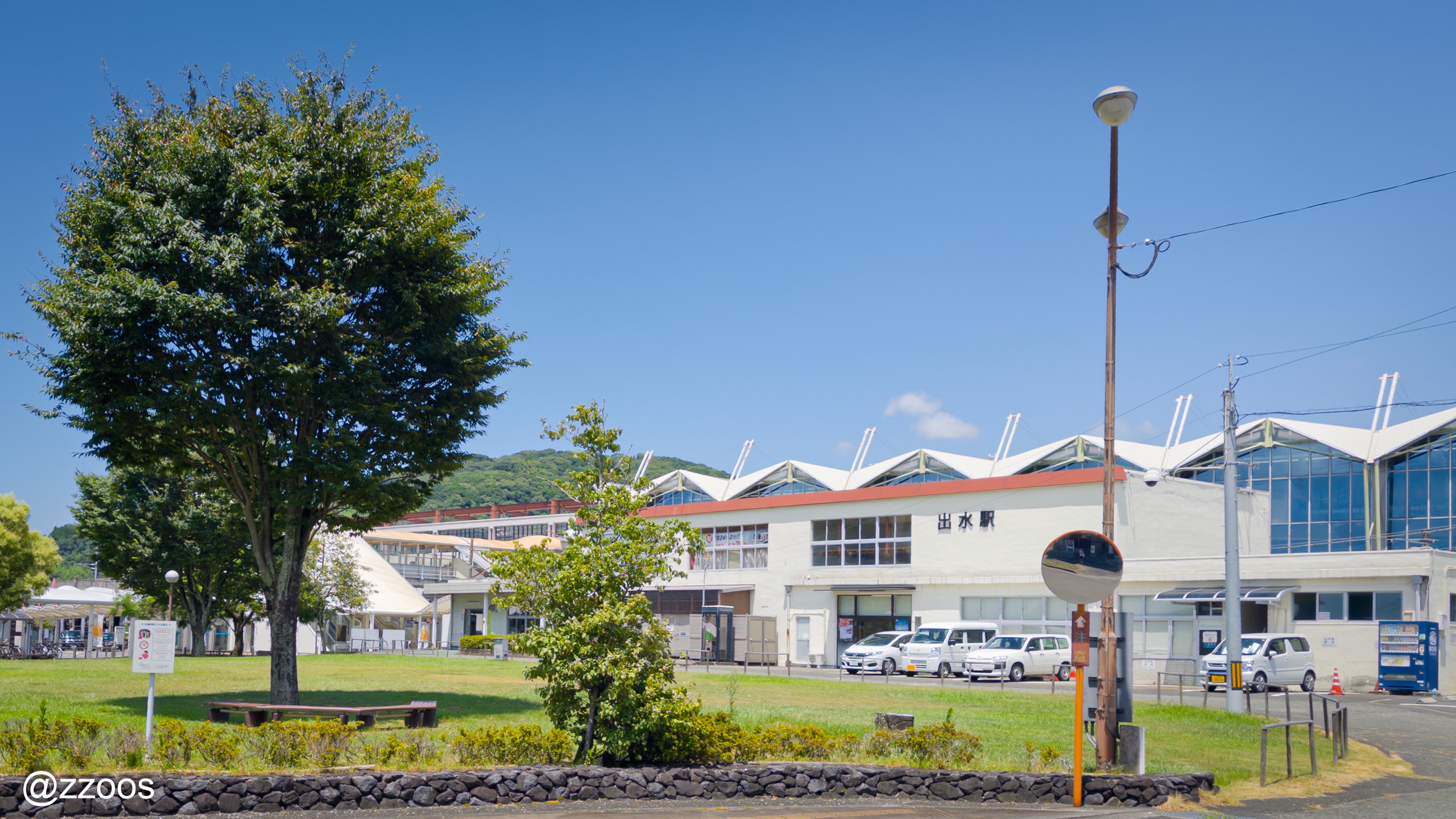 Izumi Station seen from in front of the hotel