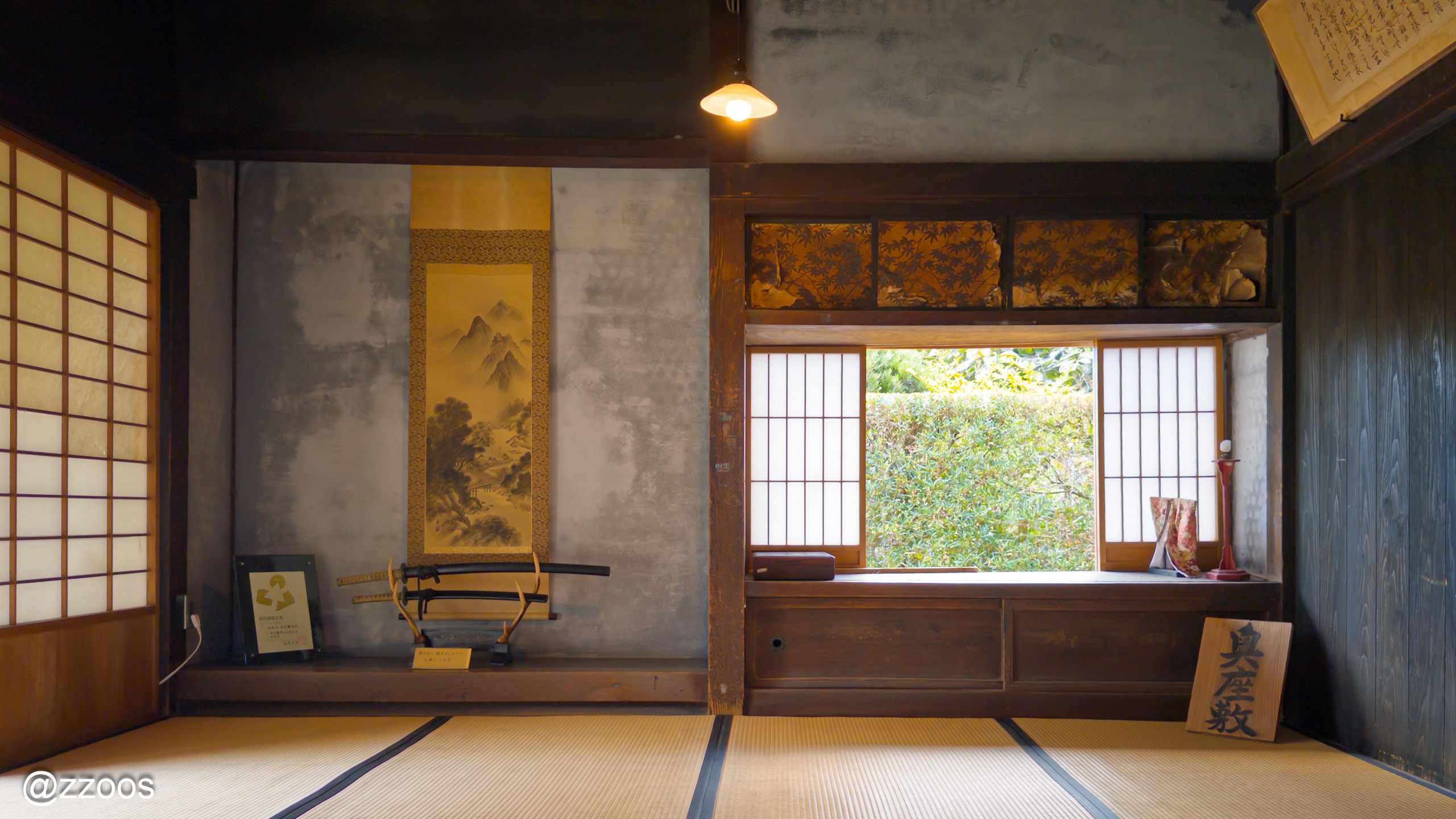 隠居した家の年長者の部屋と思われる竹添邸の小さな部屋