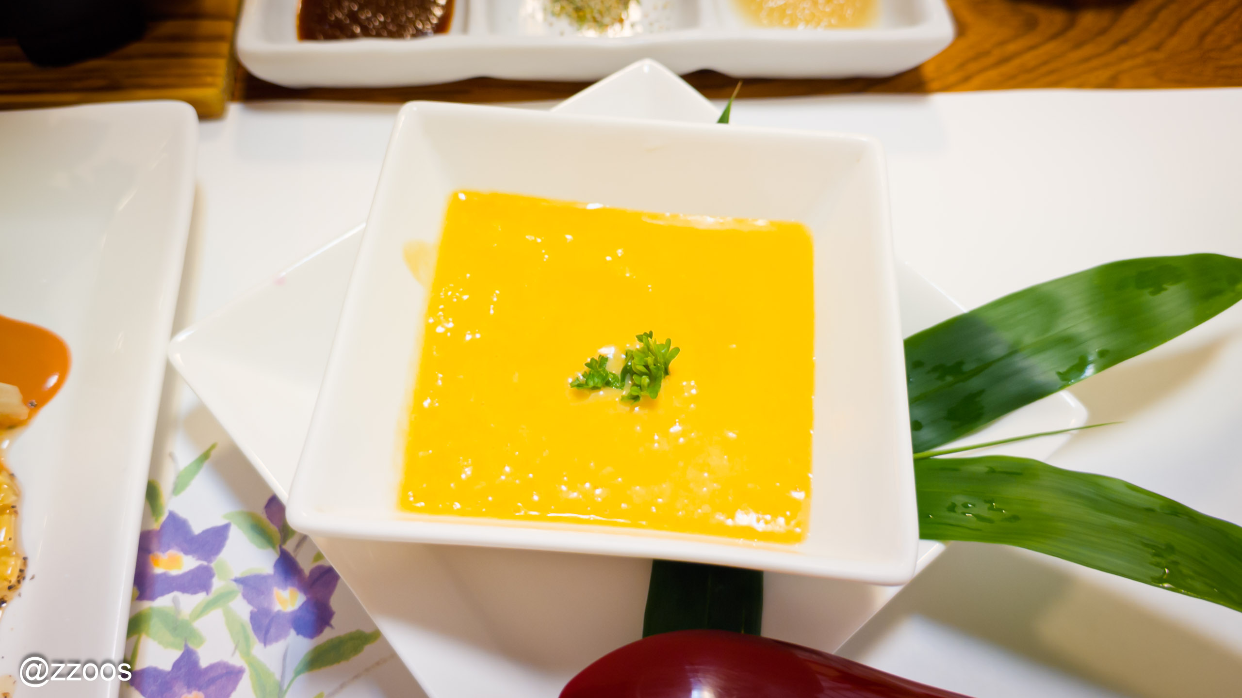 Chilled egg soup