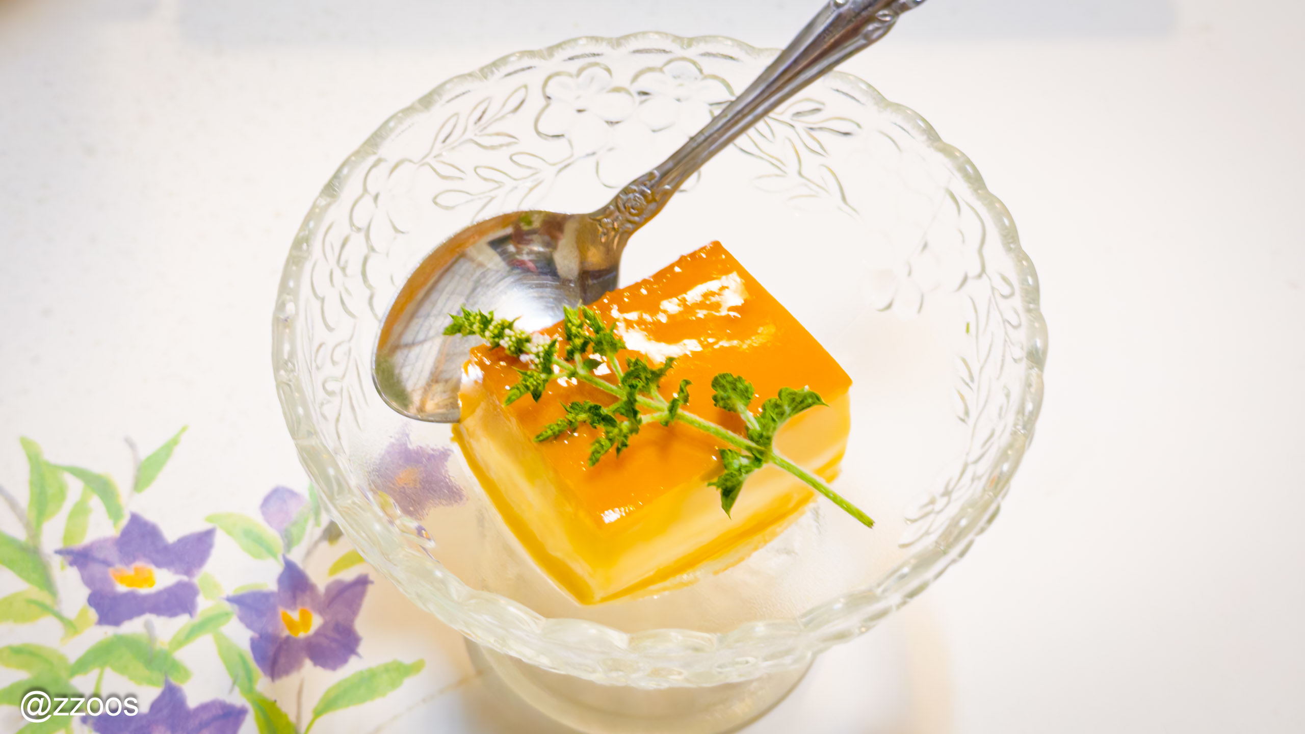 Egg pudding for dessert
