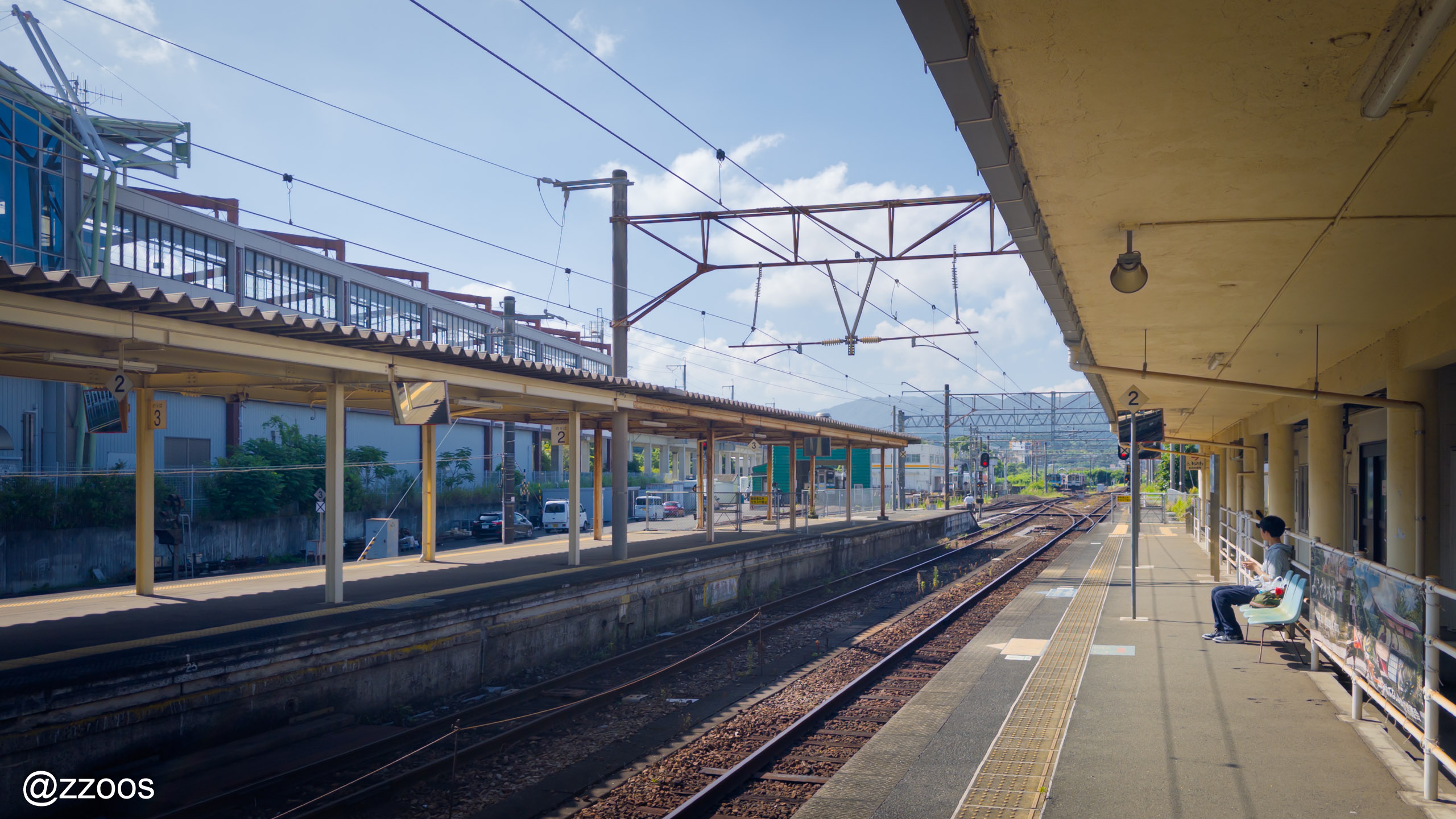 出水駅の肥薩おれんじ鉄道ホーム