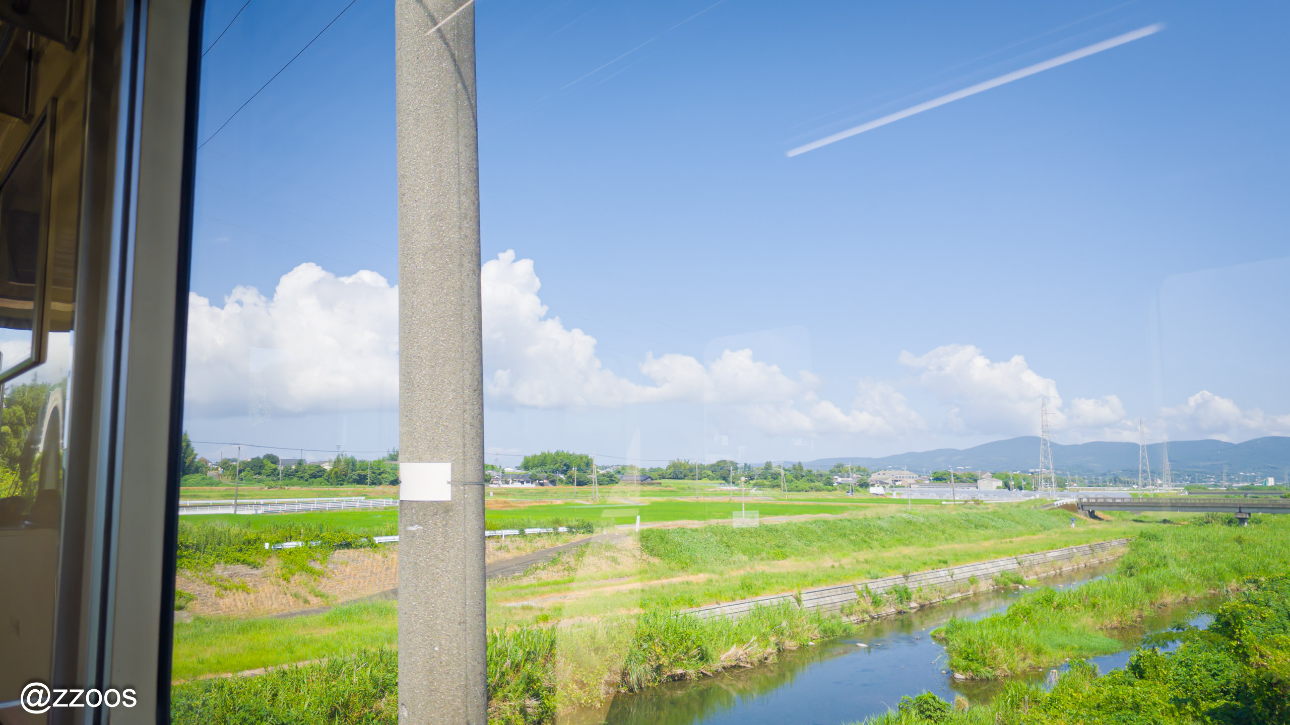 肥薩おれんじ鉄道の車窓の風景