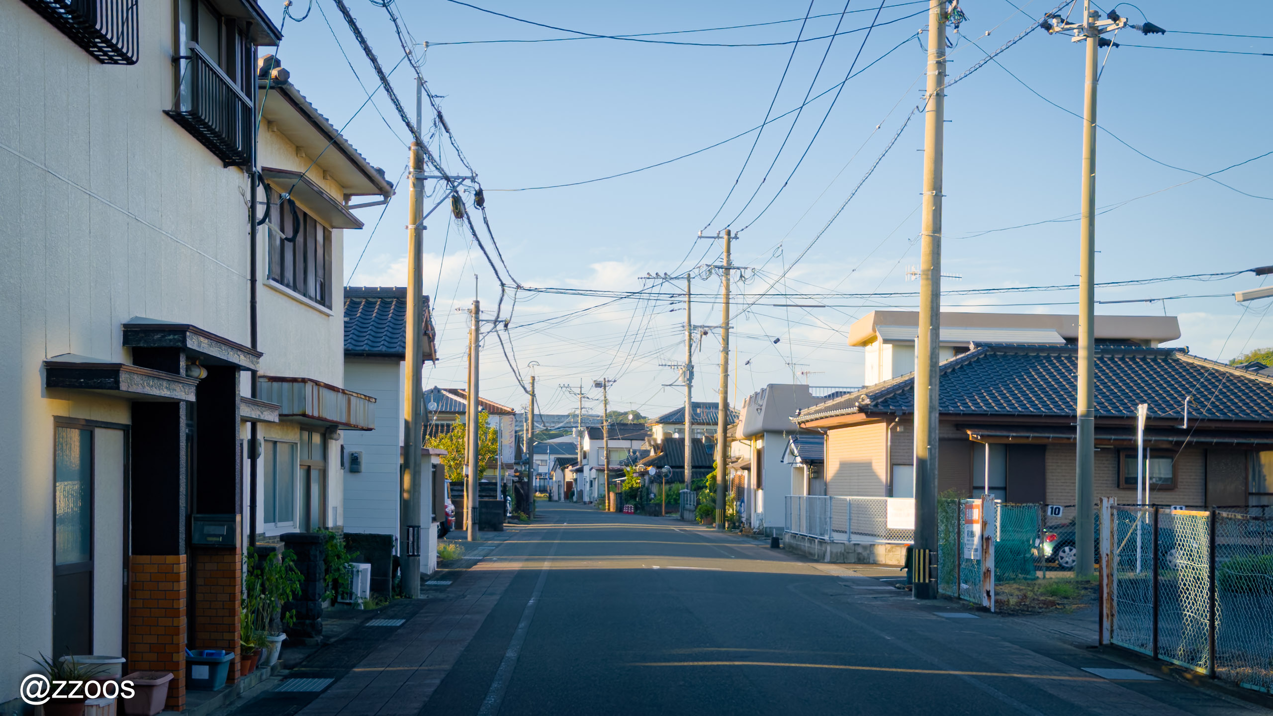 日がしずんで暗くなっていく阿久根の街