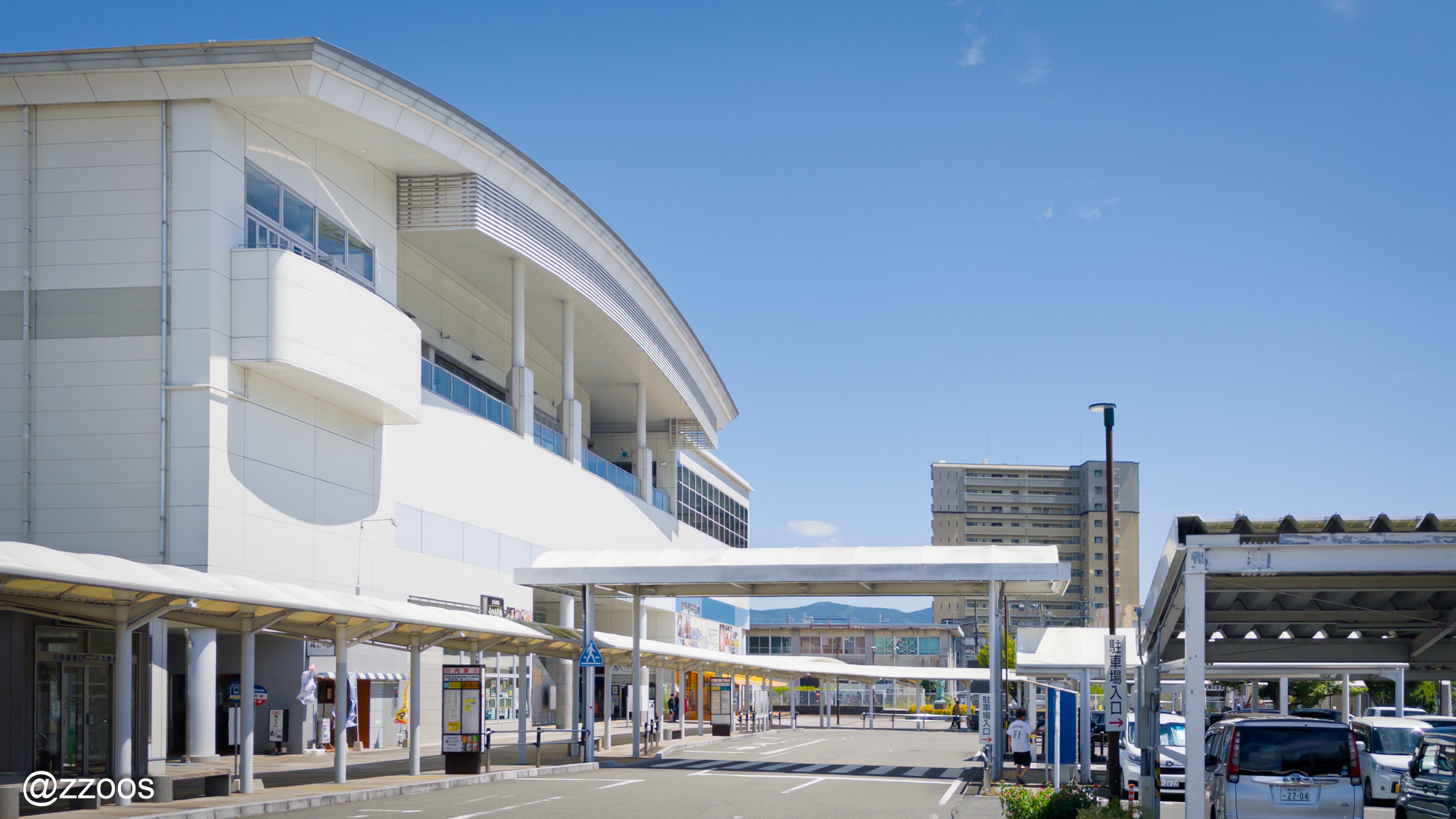 Sendai Station on a clear day