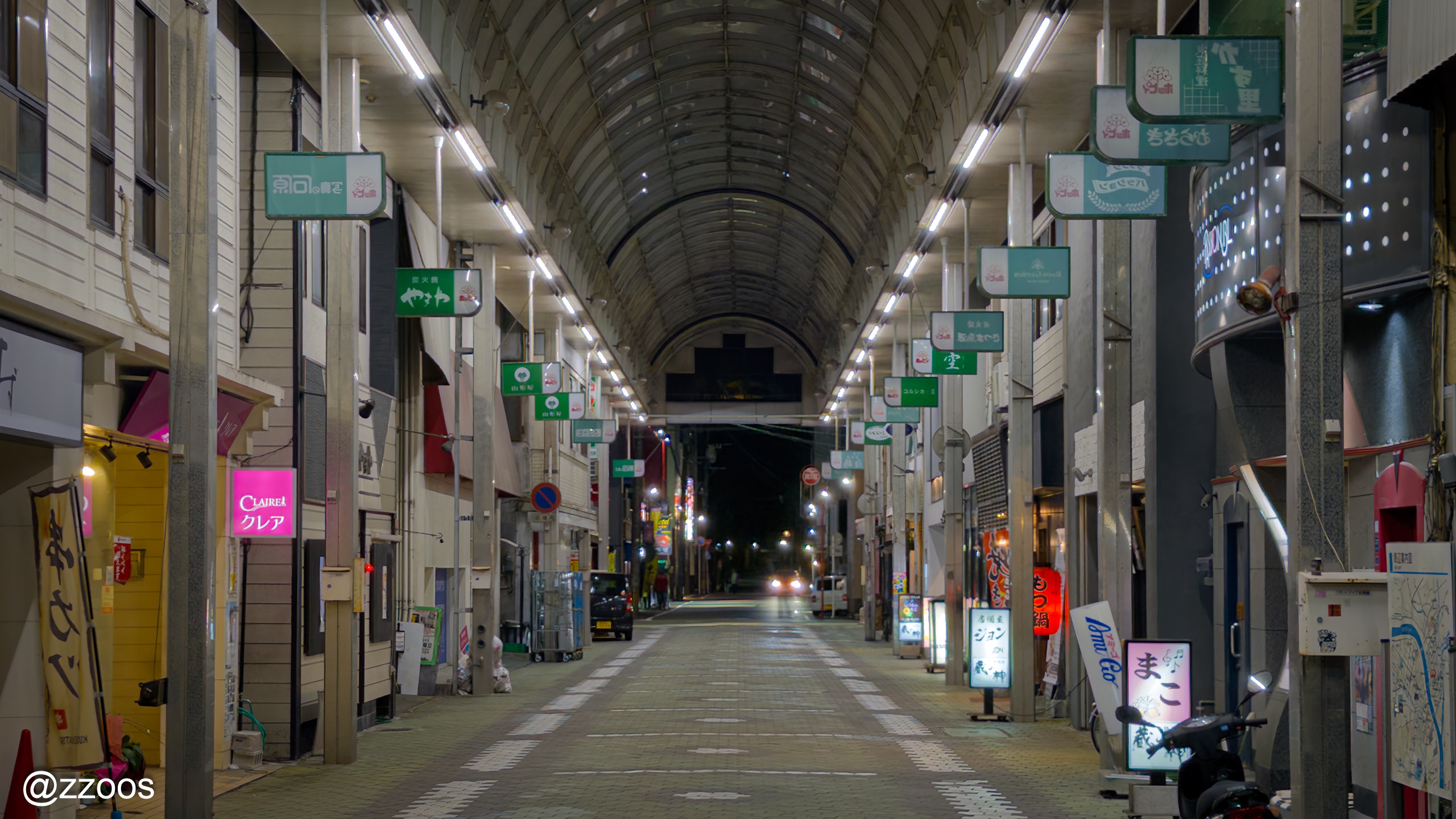 しずかな薩摩川内の商店街