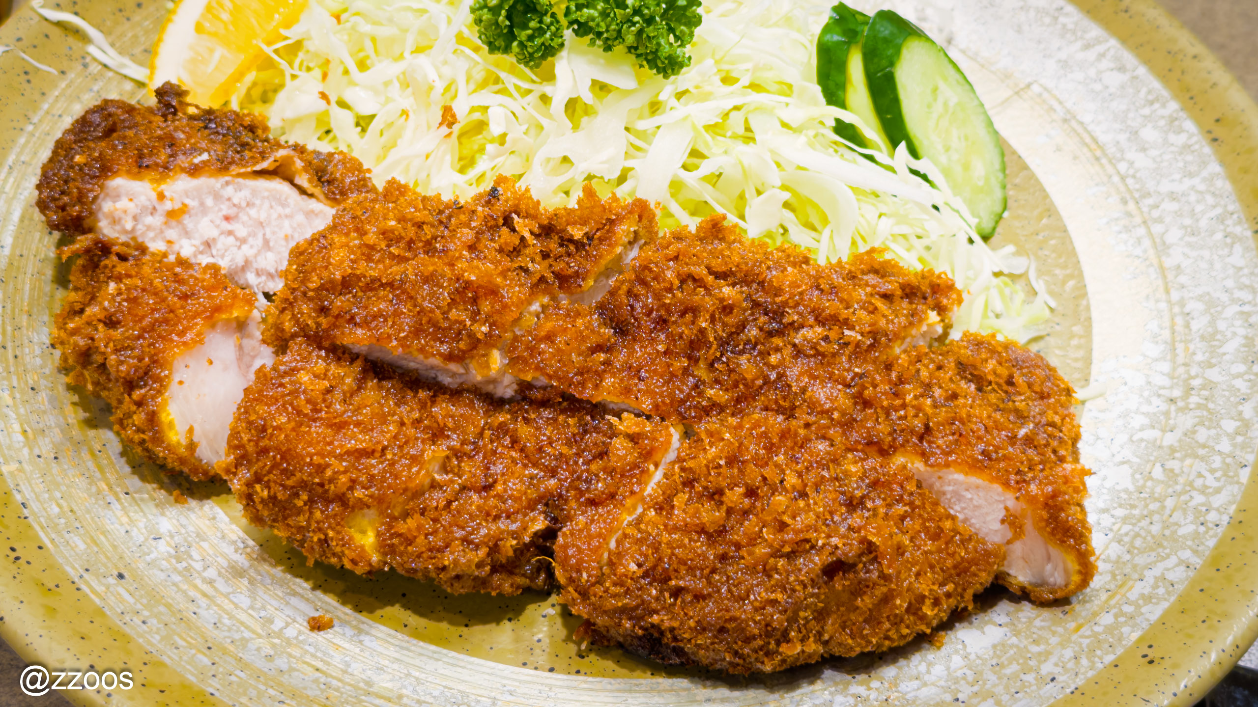 Maruichi tonkatsu with its distinctively dark batter