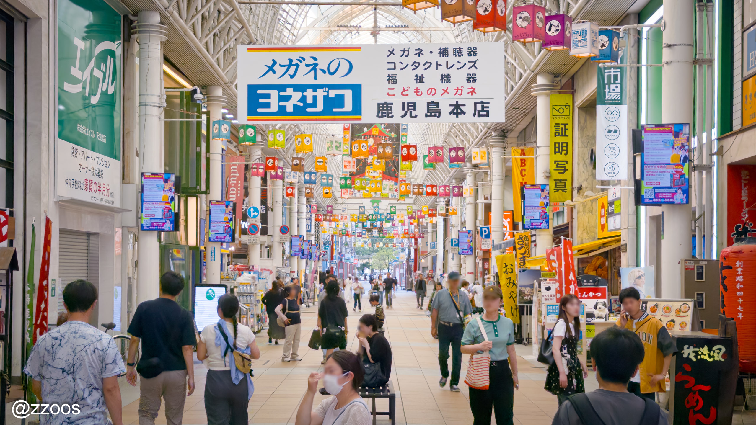 県庁所在地・鹿児島市の中心街の通り