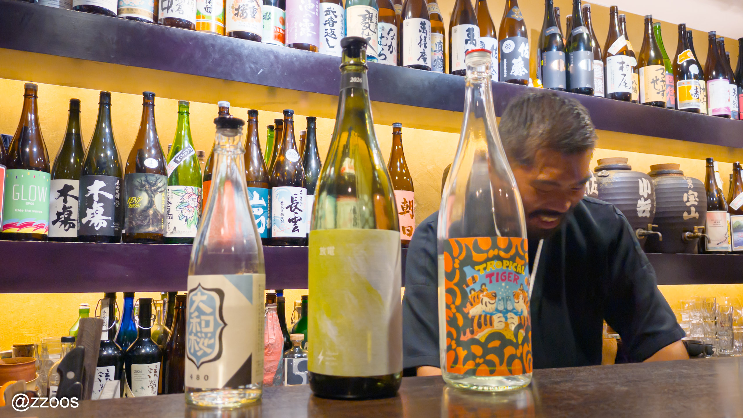 ソーダ割り用にすすめられた焼酎3本
