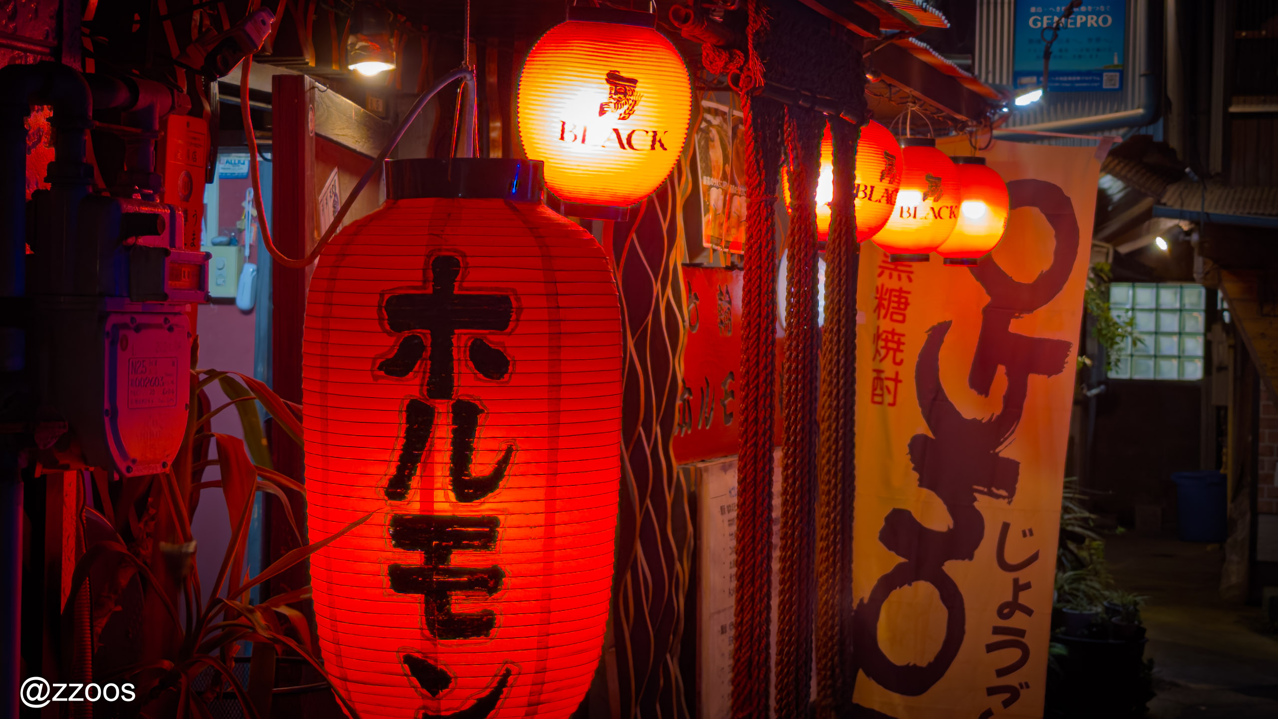 Meizanbori alley at night