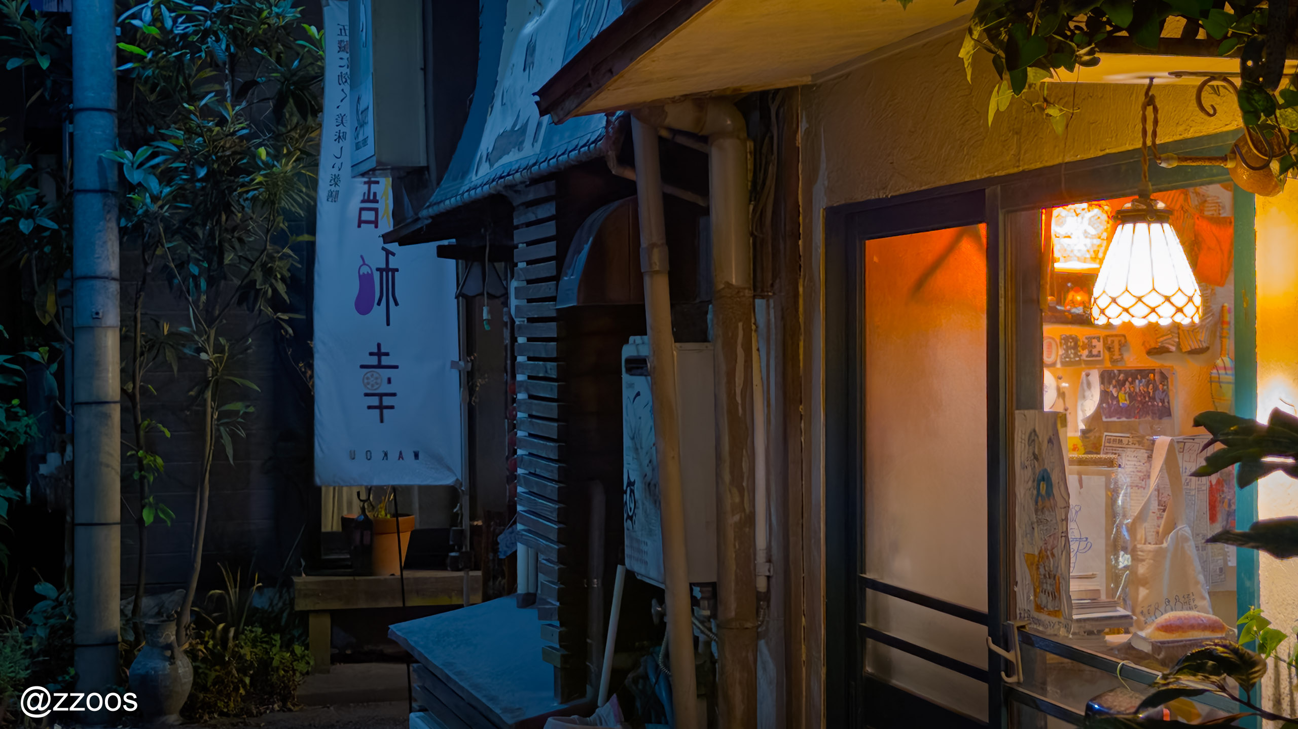 Meizanbori alley at night