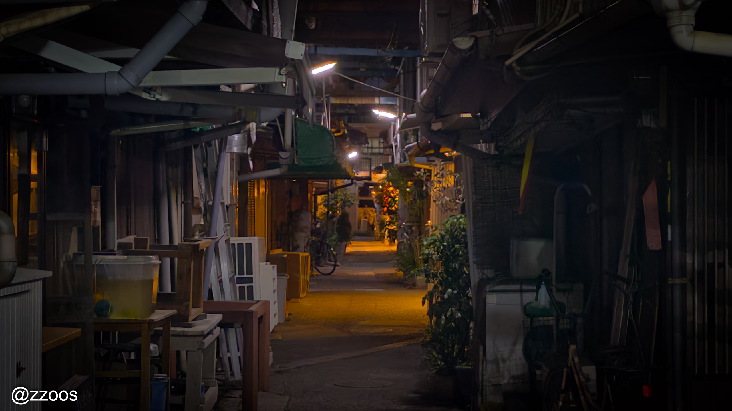 Meizanbori alley at night